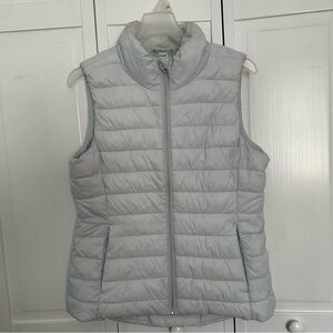 Old Navy Active Light Gray Puffer Vest